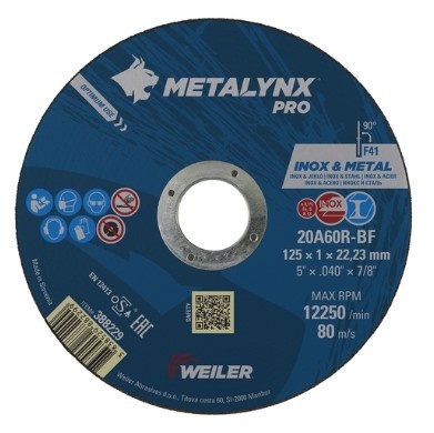 Weiler Metalynx PRO Cutting / Slitting Disc