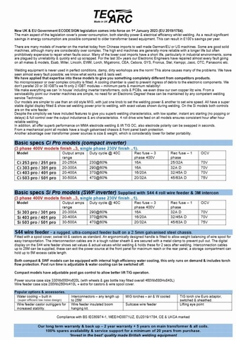 TecArc Ci 301 Pro Compact MIG, (MMA & Lift TIG) Welder 230V