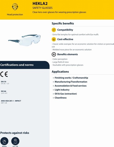 Delta Plus HEKLA 2 Over Glasses