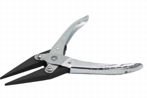 Maun Long Nose 160mm Parallel Plier with return spring