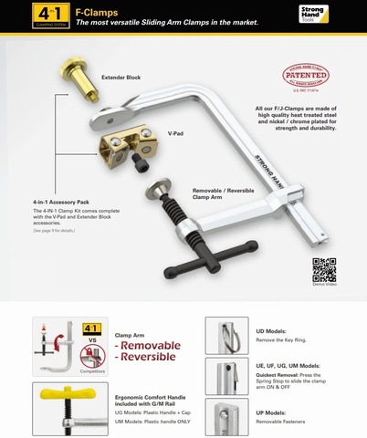 UG125M-C3 Stronghand 4 in 1Utility Clamps