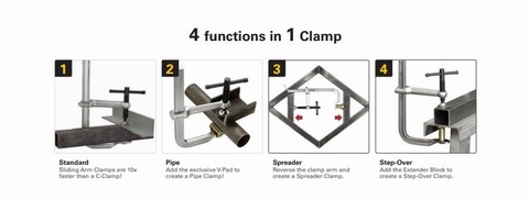 UG125M-C3 Stronghand 4 in 1Utility Clamps