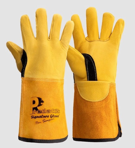 Predator Deer Hide Tig Welding Gauntlets - PRED 6D